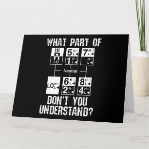 Cartão Motorista De Caminhão Engraçado Você Não Entenderá