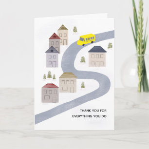 Cartão Motorista de Ônibus Natal Obrigado Professor