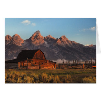 Cartão Moultan Barn Tetons