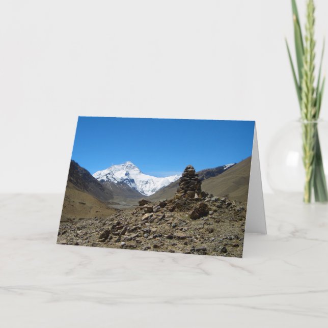 Cartão Mount Everest • Greeting Card (Frente)