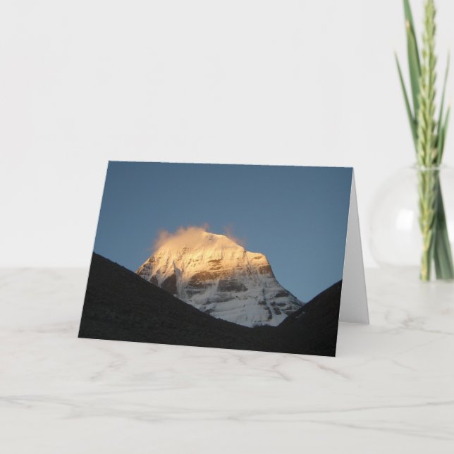 Cartão Mount Kailash • Greeting Card (Frente)