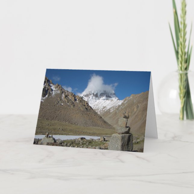 Cartão Mount Kailash • Greeting Card (Frente)