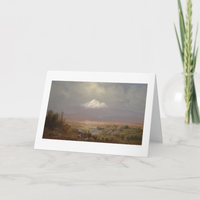 Cartão Mount Shasta and Shastina Lake (1151) (Frente)