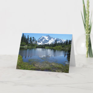 Cartão Mount Shuksan in the Summer Note Card, Blank