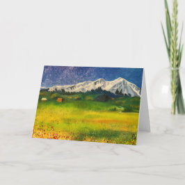 Cartão Mount Sopris in Carbondale, Colorado