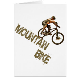 Cartão Mountain bike