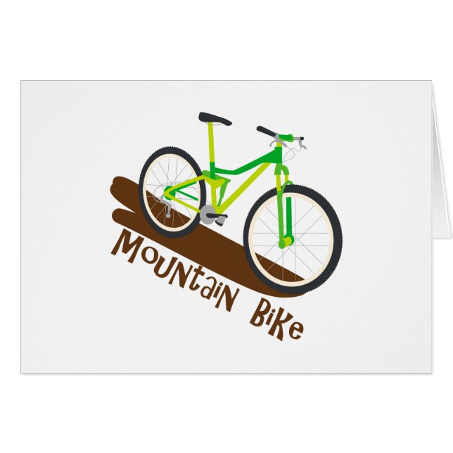 Cartão Mountain bike (Frente Horizontal)