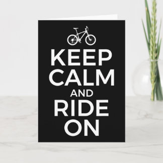 Cartão Mountain Biking, Mountain Biker, Keep Calm And Rid