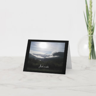 Cartão Mountain Dawn Just a Note