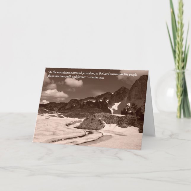 Cartão Mountain greeting card (Frente)