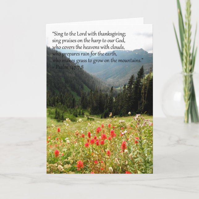 Cartão Mountain greeting card (Frente)