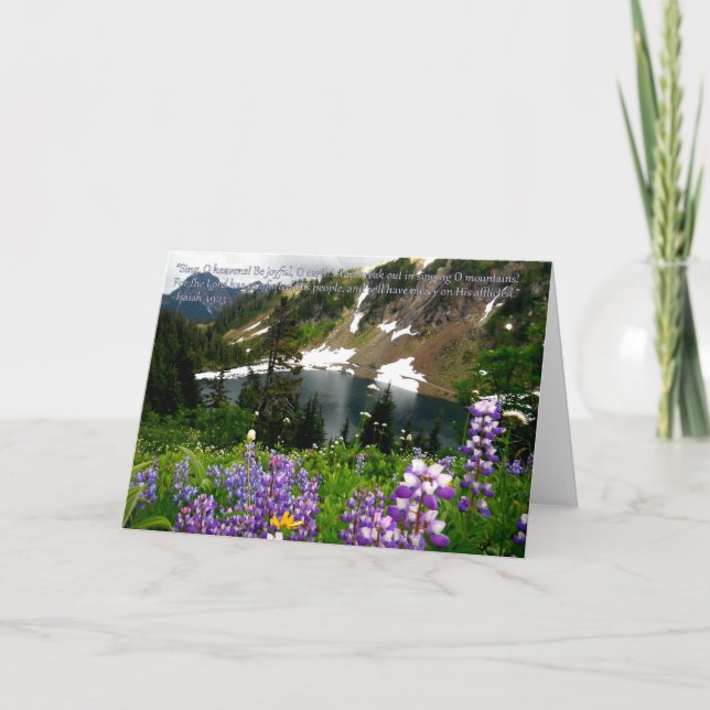 Cartão Mountain greeting card (Frente)