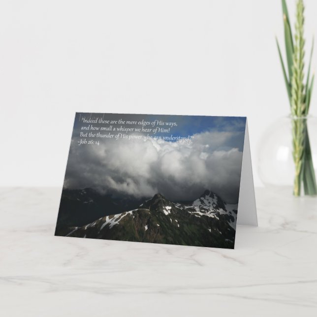 Cartão Mountain greeting card (Frente)