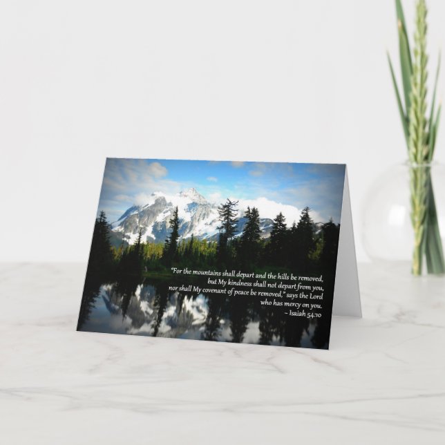 Cartão Mountain greeting card (Frente)