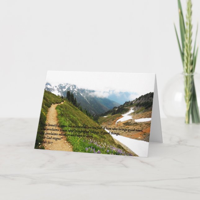 Cartão Mountain greeting card (Frente)