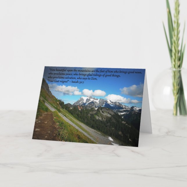 Cartão Mountain greeting card (Frente)