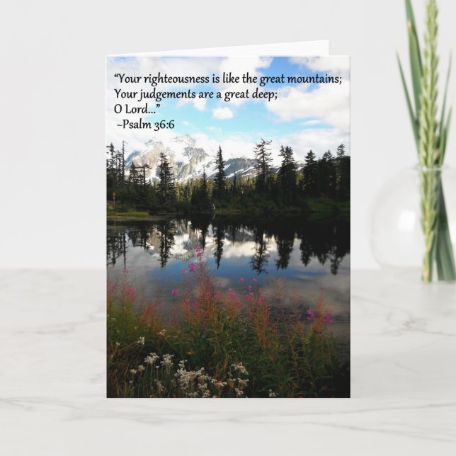 Cartão Mountain greeting card (Frente)