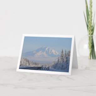 Cartão Mountain hello card