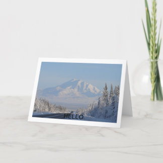 Cartão Mountain hello card