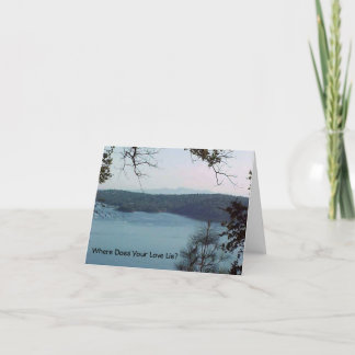 Cartão Mountain Poem Inspirational Card