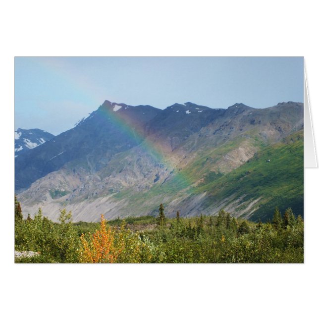 Cartão Mountain Raibow Alaska (Frente Horizontal)