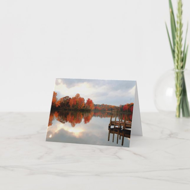 Cartão Mountain Run Lake (Frente)