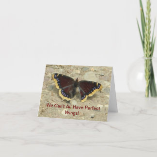 Cartão Mourning Cloak Butterfly Greeting Card