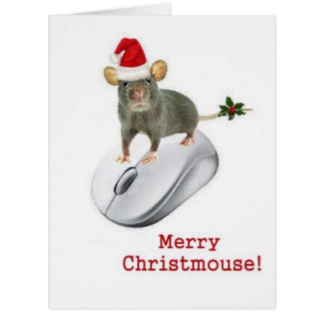 Cartão Mouse digital e mouse do computador (Frente)