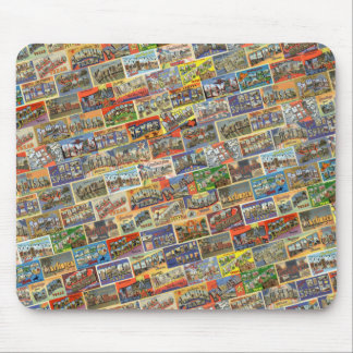 Cartão Mousepad de Texas do vintage