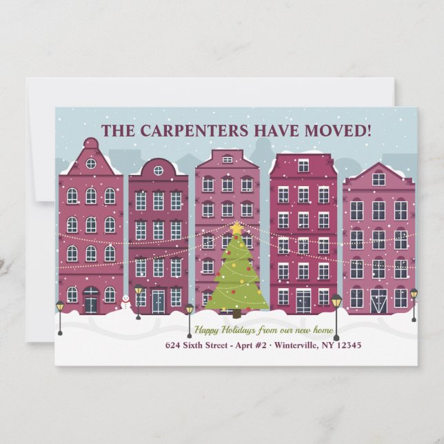 Cartão Móvel de Natal para Férias (Frente)