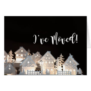 Cartão Movi casas de Natal iluminadas