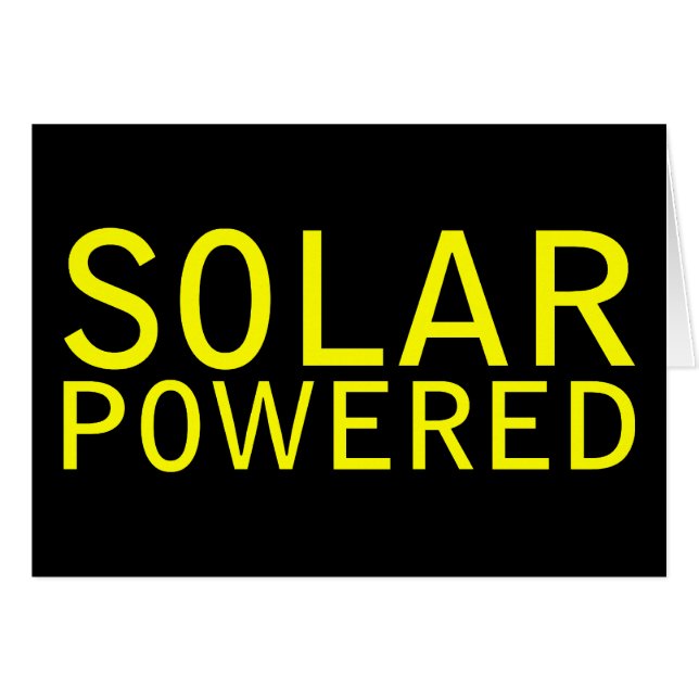 Cartão movido a energia solar (Frente Horizontal)