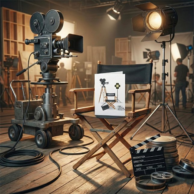 Cartão Movie Director Set Note Cards (Criador carregado)