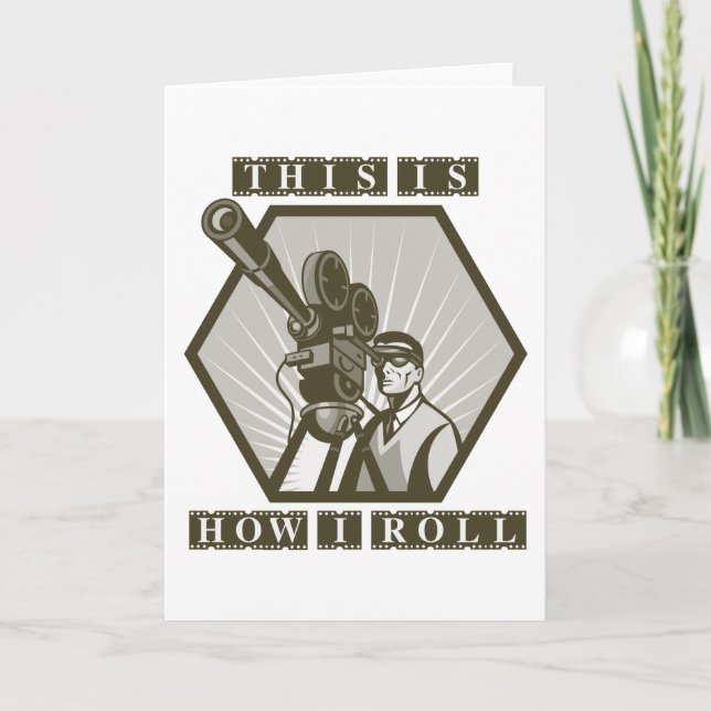 Cartão movie tv film camera director (Frente)