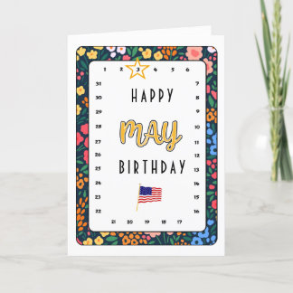 Cartão Movimentação Interativa da Placa de Aniversário do