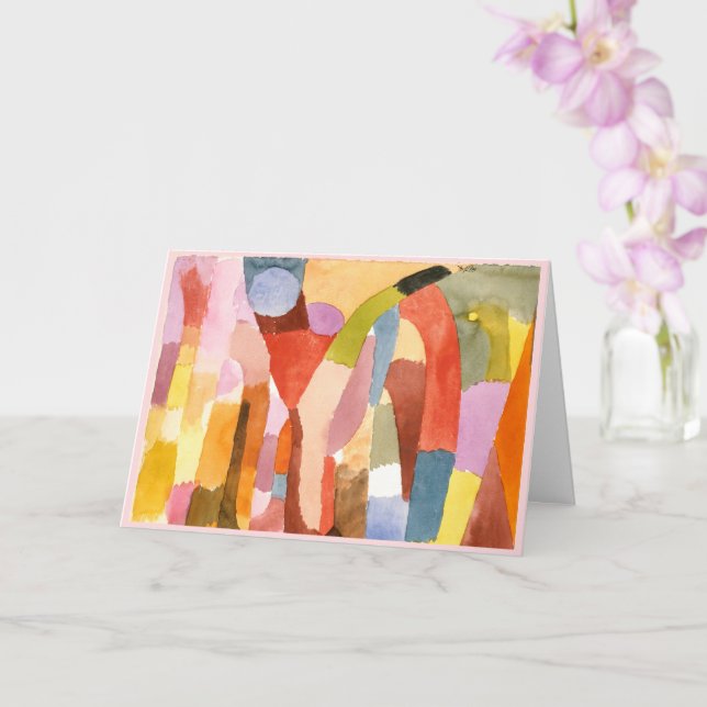 Cartão Movimento das Câmaras Salvadas, Paul Klee (Orquídea)