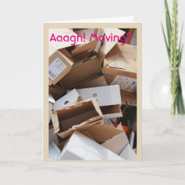 Cartão Moving Boxes Congratulations on Your New Home Card