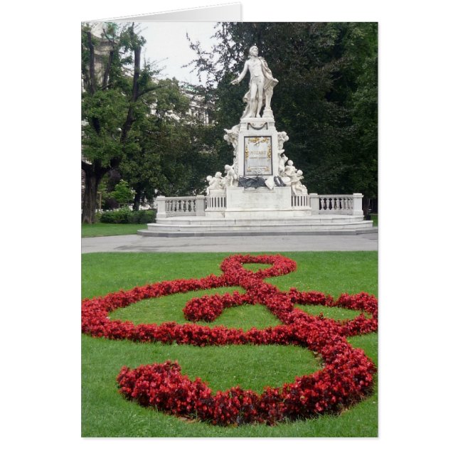 Cartão mozart music viena (Frente)