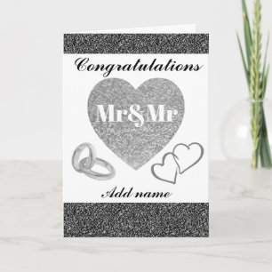 Cartão mr&mr de parabéns bonito personalizados