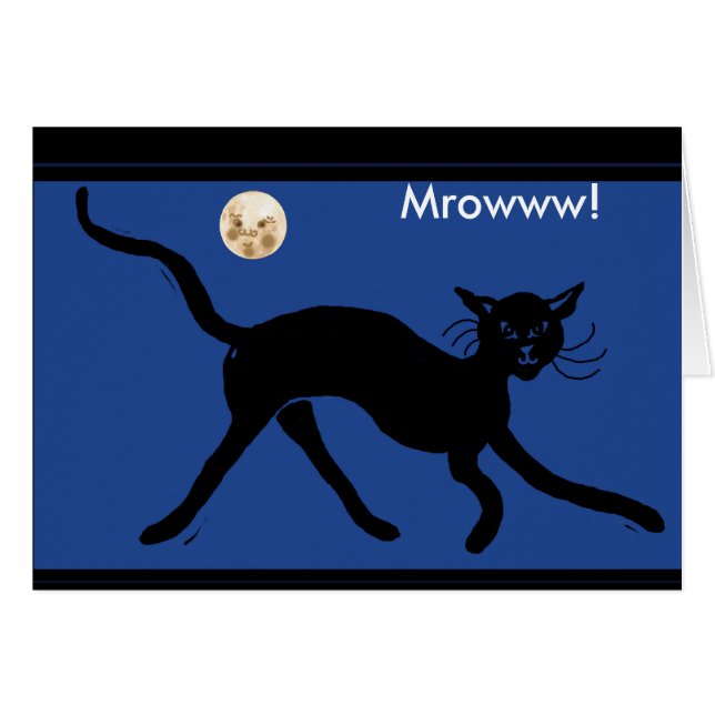 Cartão Mrowww! (Frente Horizontal)