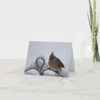 Cartão Mrs. Cardinal Notecard - Blank Inside