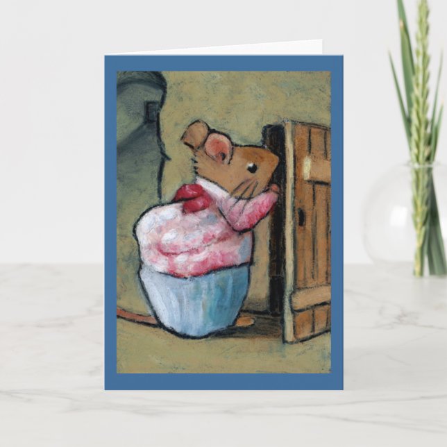 Cartão MRS TITTLEMOUSE (in Oil Pastel) After B. Potter (Frente)