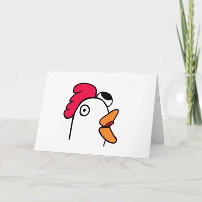 Cartão Ms. Rude Chicken Head Card (Frente)