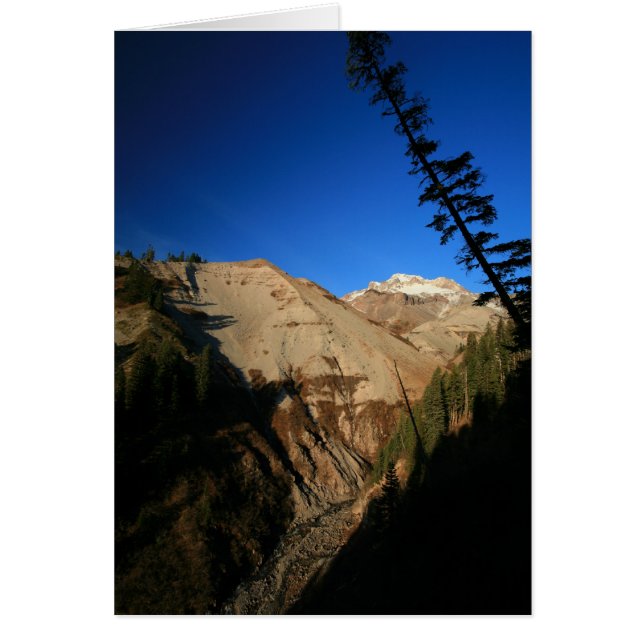 Cartão Mt. Hood Através do Zig Zag Canyon (Frente)