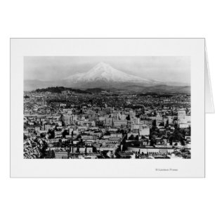 Cartão Mt. Hood View, de Portland, Oregon Fotografia