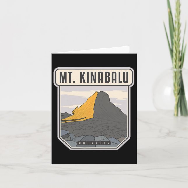 Cartão Mt. Kinabalu - Malásia (Frente)