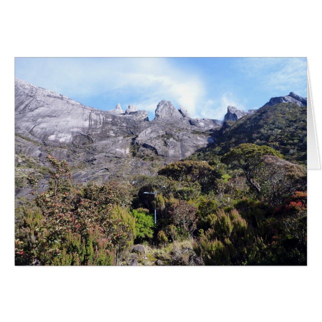 Cartão mt kinabalu vista (Frente Horizontal)