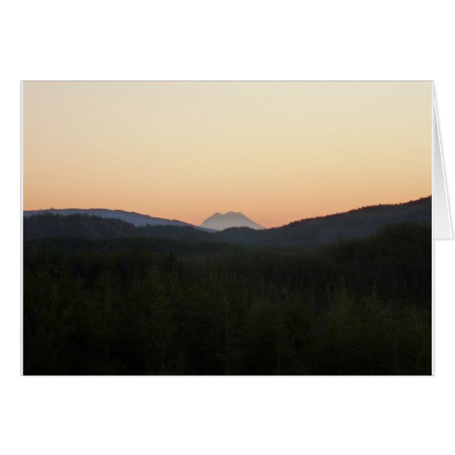 Cartão Mt. Rainier Sunrise (Frente Horizontal)