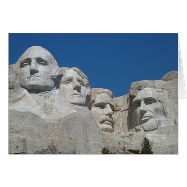 Cartão Mt. Rushmore (Frente Horizontal)