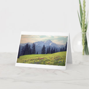 Cartão Mt. Santa Cruz, Hiroshi Yoshida, Woodcut